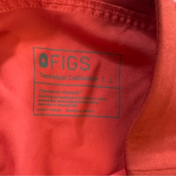 FIGS limited edition clay Large scrub set Kade pants and Kasma top like new - Picture 8 of 16